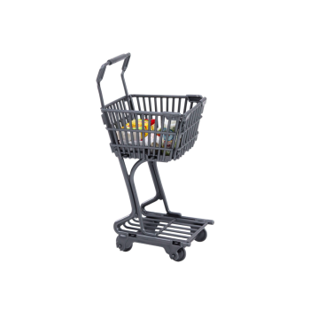 Zestaw Lalka W Supermarkecie Regały Koszyk Sklepowy Produkty Spożywcze