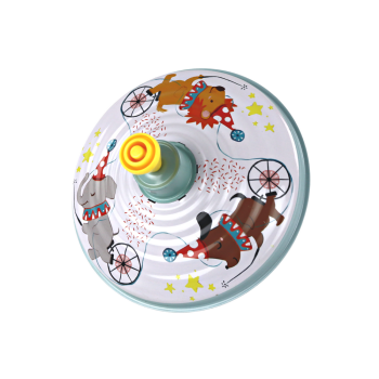 Bączek Metalowy Wirujący Cyrk Zabawka Tradycyjny