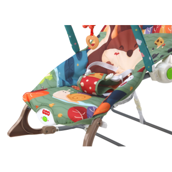 Bujaczek Krzesełko Leżaczek 2w1 Wibracja Dźwięk Lisek