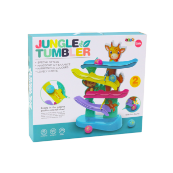 Zjeżdżalnia Dla Kulek Żyrafa Małpka Dźwięki Kolorowa