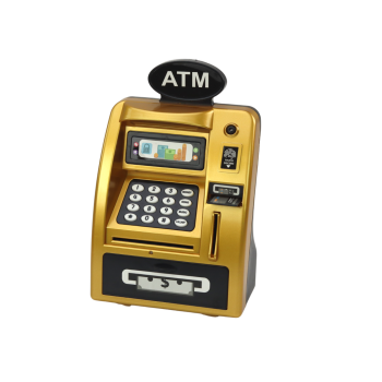 Bankomat Skarbonka Dla Dzieci Nauka Oszczędzania Złoto Czarny