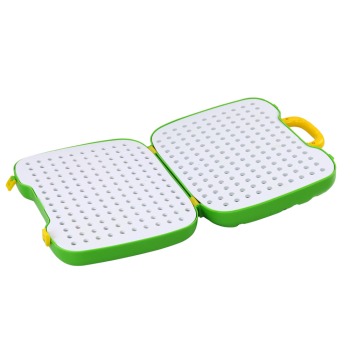 Stolik Walizka Zestaw DIY Układanka Klocki Dinozaur Wkrętarka 249 ele.