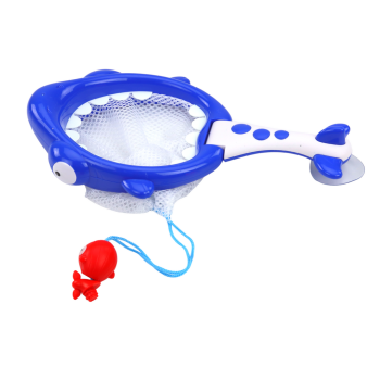 Zabawki Do Kąpieli Sitko Kosz 2w1 Rekin Rybki z Glonami