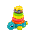Piramidka Jeżdżący Żółwik 2w1 Układanka Kółka Światła Dźwięki