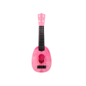 Ukulele Dla Dzieci Mini Gitara 4 Struny Motyw Brzoskwini Gitarka Różowa