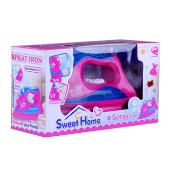 Różowe Żelazko Świeci Gra Para Wodna Małe AGD