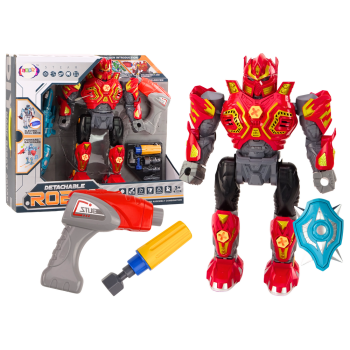 Robot Do Skręcania Broń Wiertarka Śrubokręt Światła Dźwięk Czerwony