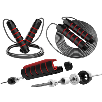 Skakanka Łożyskowa Do Ćwiczeń z Rączką Piankową Regulowana 3m