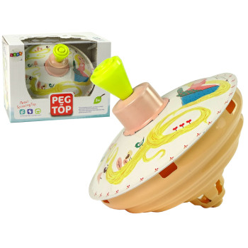 Bączek Do Kręcenia Zabawka Roszpunka Żółty Metalowy