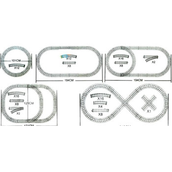 Kolejka FENFA Gigant 7 Wagonów Światło 10m