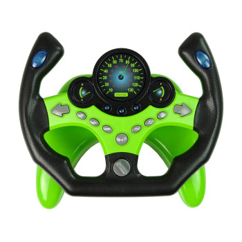 Zestaw Kierowcy Kierownica Kluczyki Dźwięk Światła Zielony