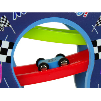 Drewniana Zjeżdżalnia 6 Poziomów Autka Liczby