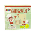 Drewniany Ekspres do Kawy Akcesoria Kuchnia Dzieci