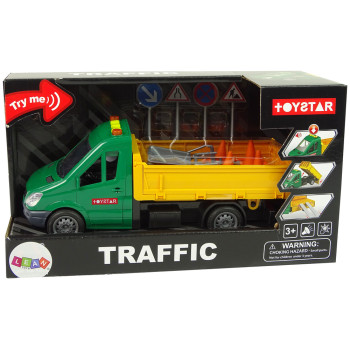 Pojazd Auto Drogowe Wywrotka Napęd Frykcyjny Akcesoria Drogowe Dźwięk