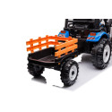 Traktor Na Akumulator Z Przyczepą Hercules Niebieski 24V