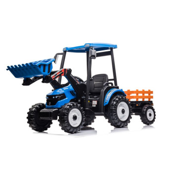 Traktor Na Akumulator Z Przyczepą Hercules Niebieski 24V