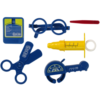 Zestaw Lekarski w Plecaku Doktor Stetoskop Nożyczki Żółty