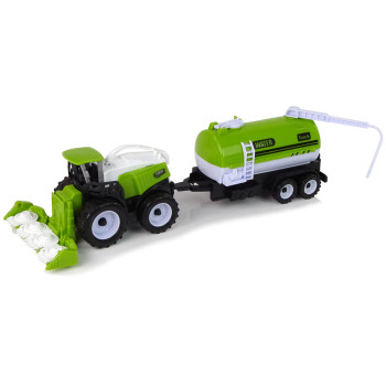Zestaw Pojazdów Farmerskich Traktor Kombajn Cysterna Naczepa