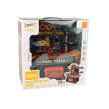 Warsztat Stolik Małego Majsterkowicza Narzędzia 57 Elementów