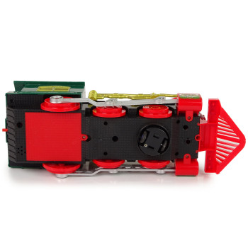 Lokomotywa Świąteczna Światła Dźwięk Zielona Na Baterie