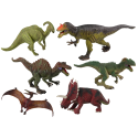 Duży Zestaw Dinozaurów 6 sztuk Figurka Dinozaur Prehistoryczne Okazy