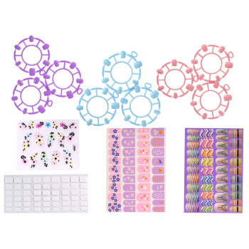 Zestaw Do Malowania Paznokci Frezarka Lampa Pilnik Brokaty