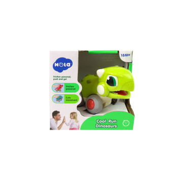 Dinozaur Na Kółkach Zielony Figurka