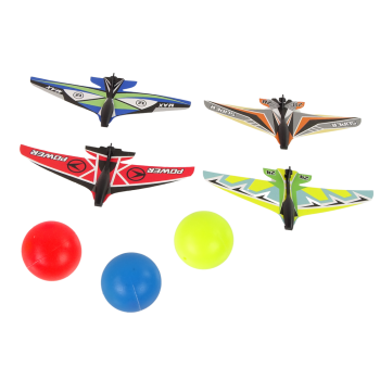 Pistolet na Kulki Wyrzutnia Samolotów 2w1 z podajnikiem 4 Samoloty