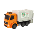 Zdalnie Sterowana Ciężarówka Śmieciarka Mercedes- Benz Antos Pomarańczowa Kosz