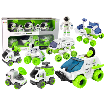 Zestaw Pojazdów Kosmicznych 6w1 Łazik Satelita Astronom Dla Dzieci