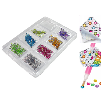 Haft Diamentowy Zestaw Kreatywny Naklejki Wyklejanie Diamentów