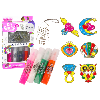 Witraże Zawieszki Do Malowania Zastygająca Farba 6 szt.