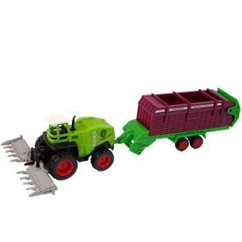 Zestaw Pojazdów Rolniczych Traktor 12 Sztuk Metal