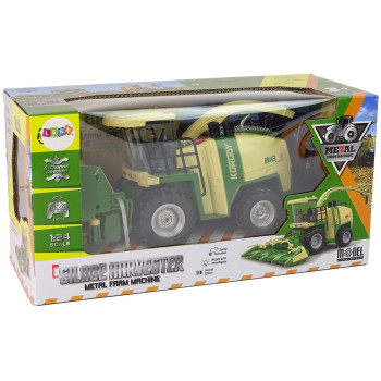 Kombajn Zdalnie Sterowany Dym Światła Dźwięk 2.4G 1:24