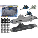Zestaw Armia Morska Łódź Podwodna Odrzutowce Bomby