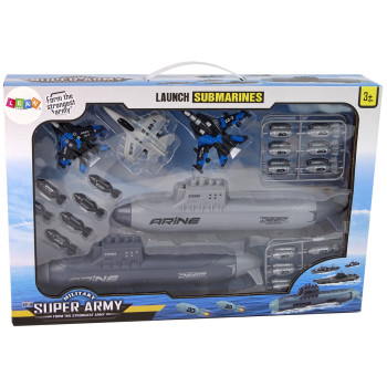 Zestaw Armia Morska Łódź Podwodna Odrzutowce Bomby