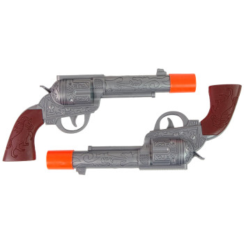 Zestaw Kowbojski Kowboj Dwa Rewolwery Ostrogi Akcesoria