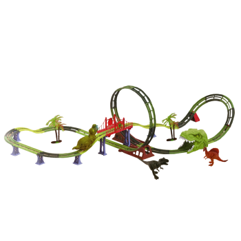 Tor Kolejka Spirala Dinozaur Dźwięk Światło Akcesoria