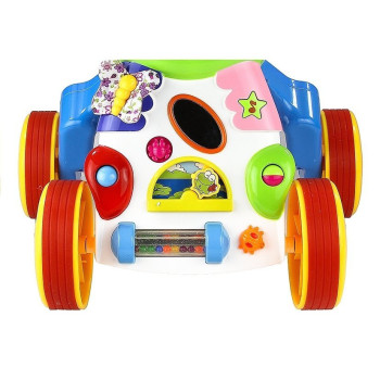 Wesoły Pchacz Hipopotam z Lusterkiem Gumowe Koła