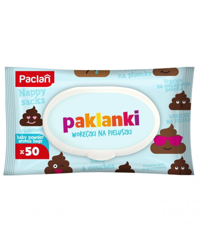 Woreczki na zużyte pieluszki Paklanki 50 szt.