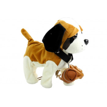 Interaktywny Piesek Bernardyn Na Smyczy + Buda