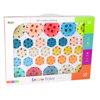 Klocki Konstrukcyjne Płatki Śniegu 120 Elementów
