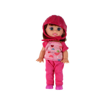 Zestaw Lalek Lucy Purpurowy Hulajnoga Deskorolka Kaski