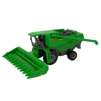 Pojazd Rolniczy Kombajn Z Przystawką Zielony Żółty