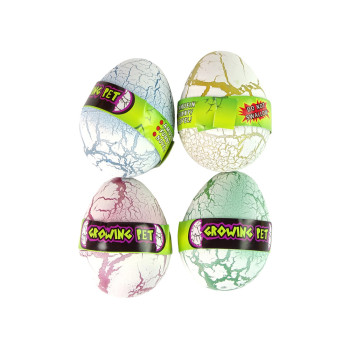 Wykluwające się Magiczne Jajko Dinozaura Rosnące 6 cm Białe