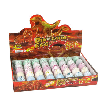 Wykluwające się Magiczne Jajko Dinozaura Rosnące 4 cm Białe