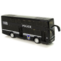 Autobus Policyjny Dwupiętrowy Czarny z Napędem Frykcyjnym