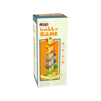 Drewniane Drzewko Tor Kulkowy Zjeżdżalnia Piłeczek Liście