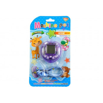 Gra Elektroniczna Tamagotchi Fioletowa z krótkim łańcuszkiem