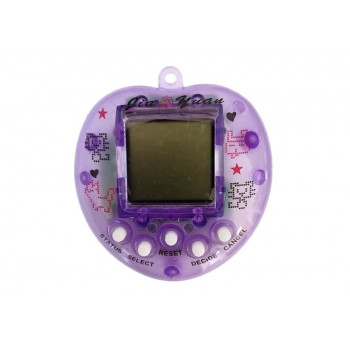 Gra Elektroniczna Tamagotchi Fioletowa z krótkim łańcuszkiem